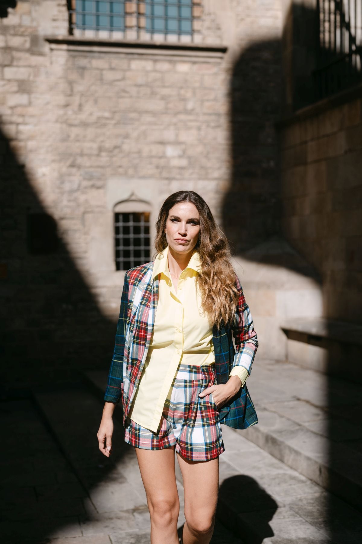 BLAZER TARTAN COMBI