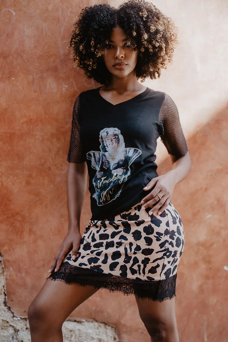 FALDA MINI LEO