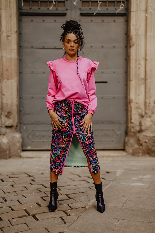 FALDA "ES DE COLORES"