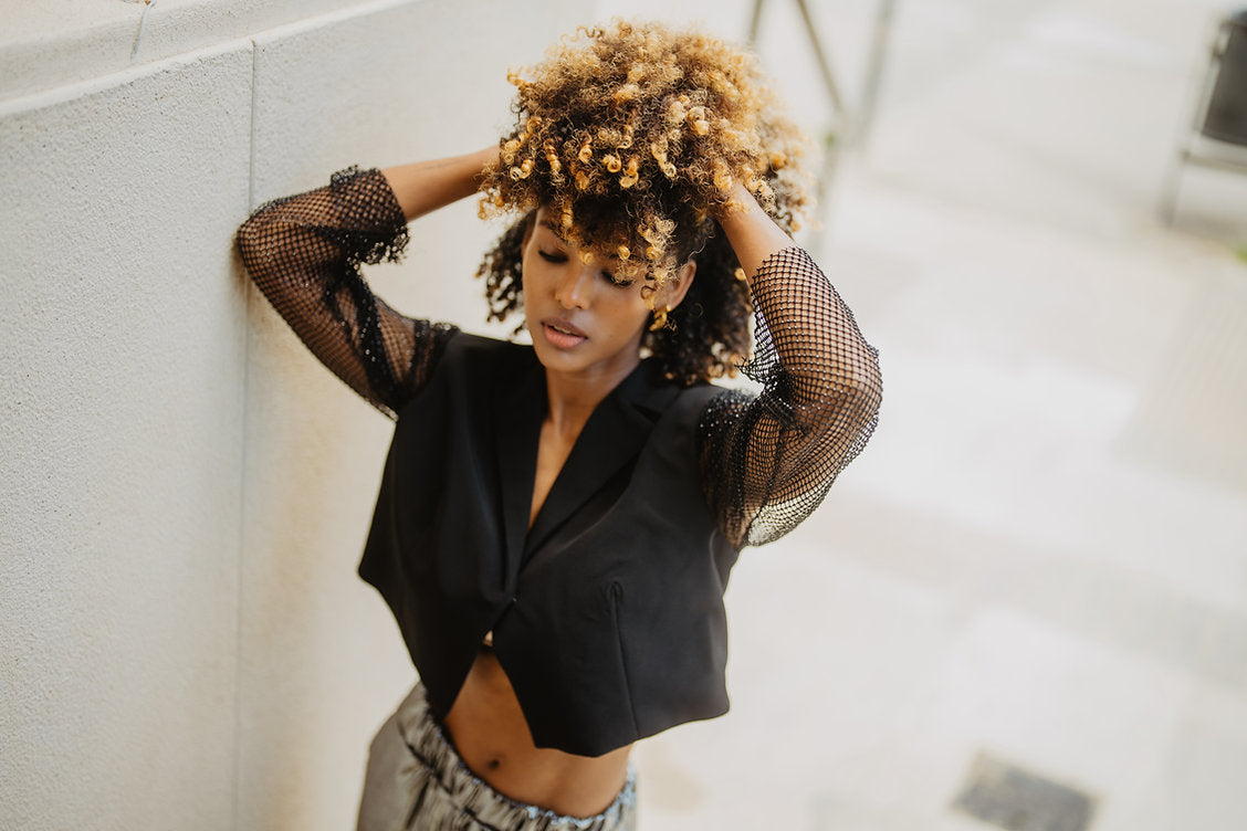 CHAQUETA CROPPED BIJOUX