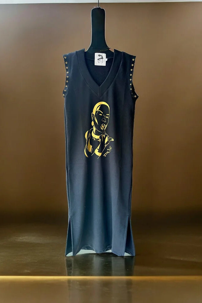 VESTIDO NEGRO LARGO "TOU"