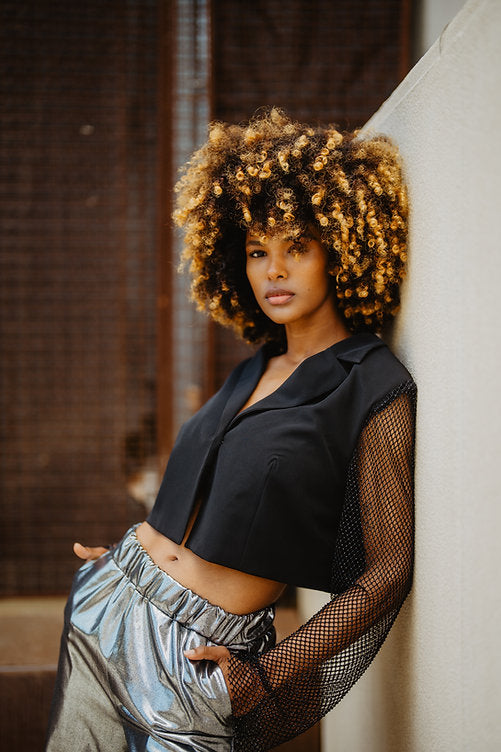 CHAQUETA CROPPED BIJOUX