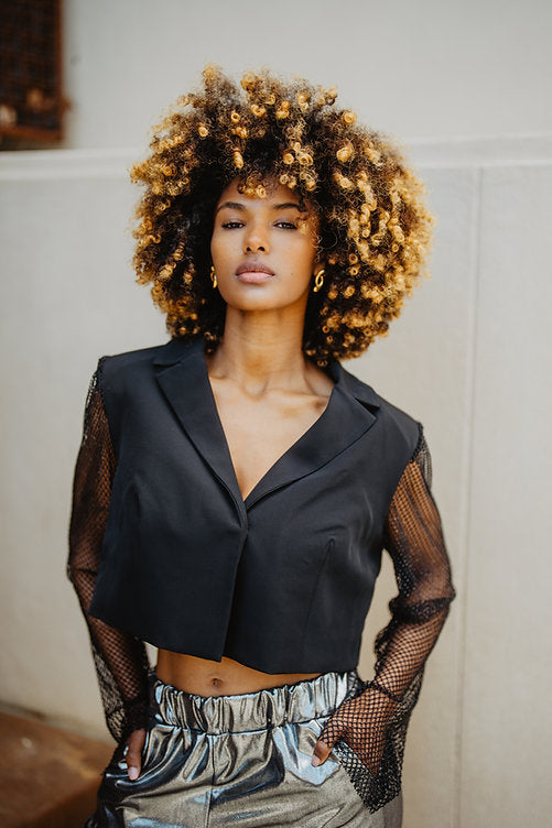 CHAQUETA CROPPED BIJOUX