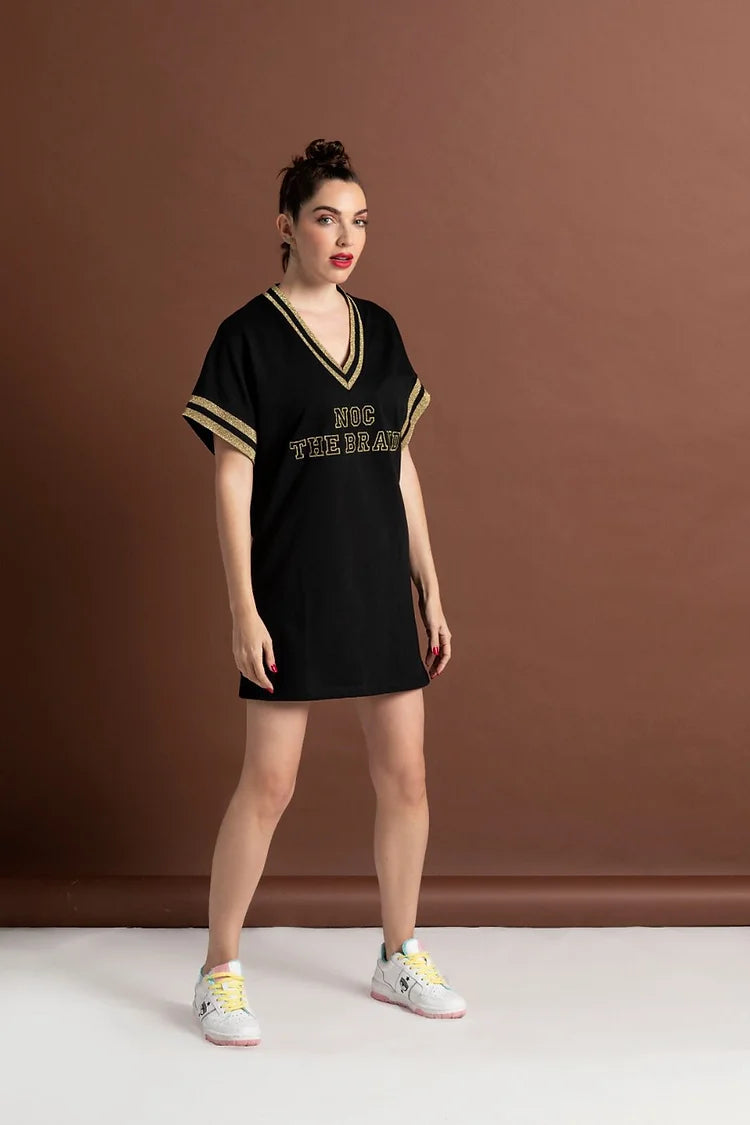 VESTIDO BORDADO ORO