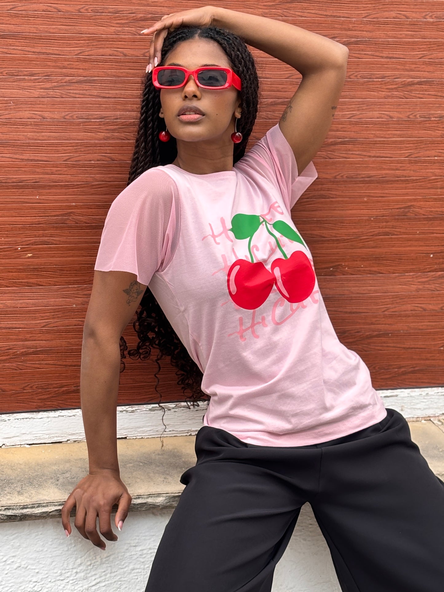 CAMISETA Pink CHERRY