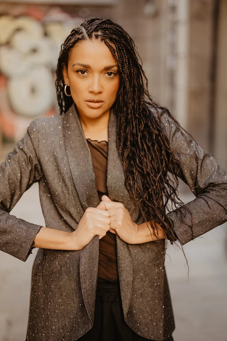 BLAZER JEANS GRIS