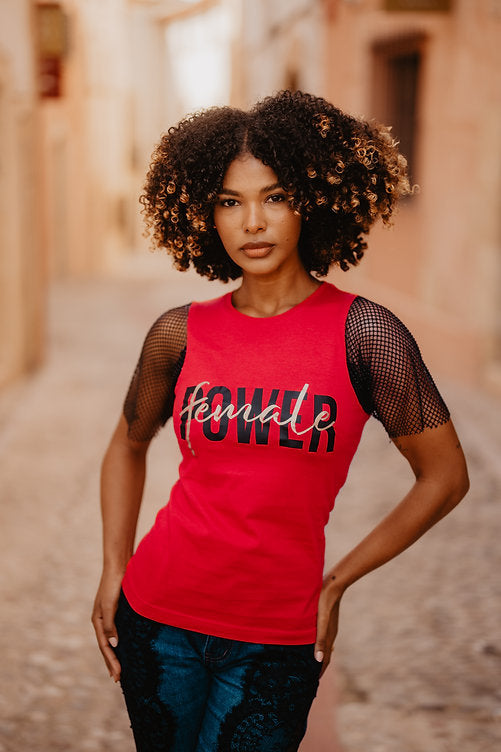 CAMISETA POWER FEMALE RED