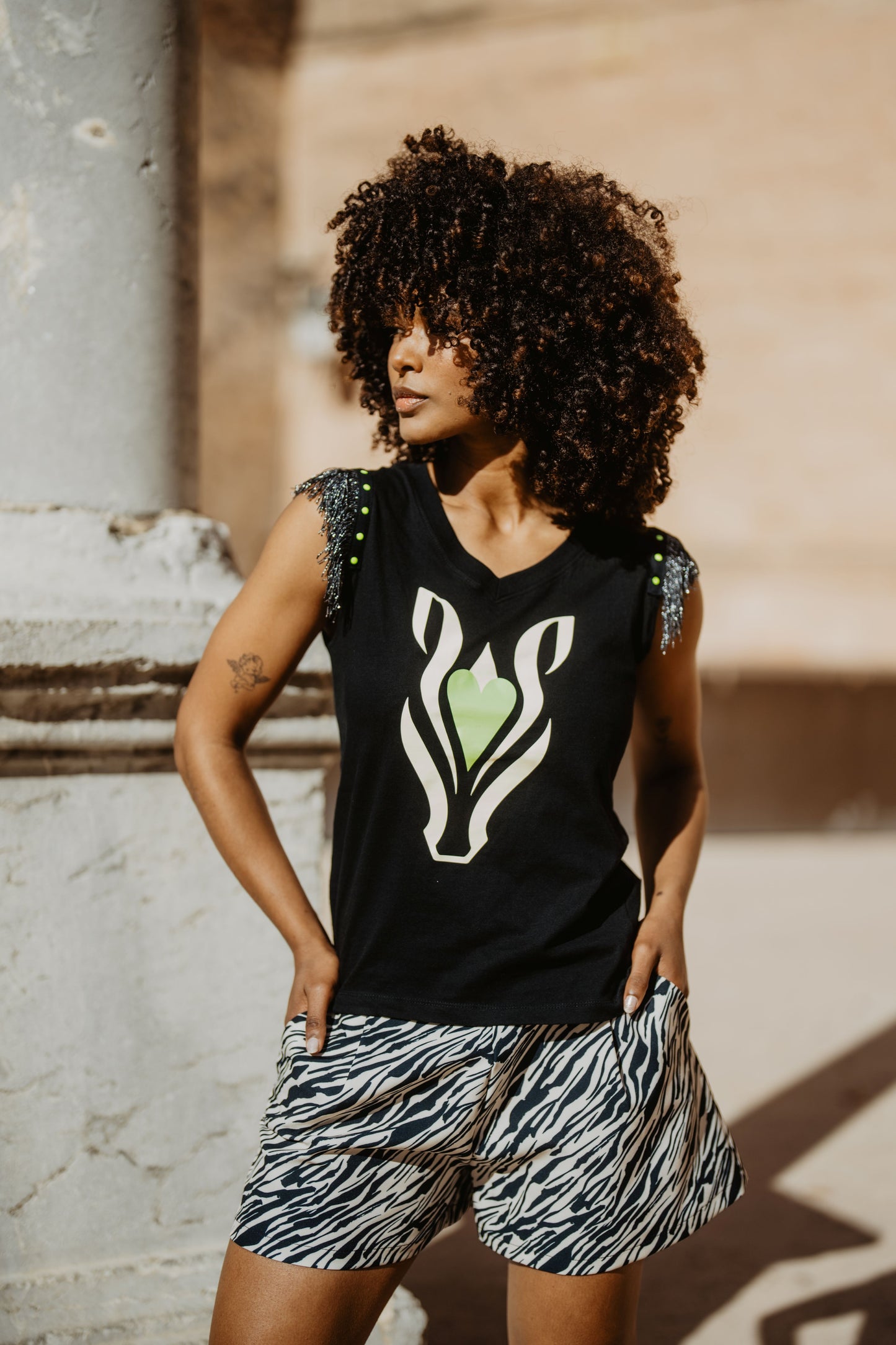 CAMISETA CEBRA FRINGES