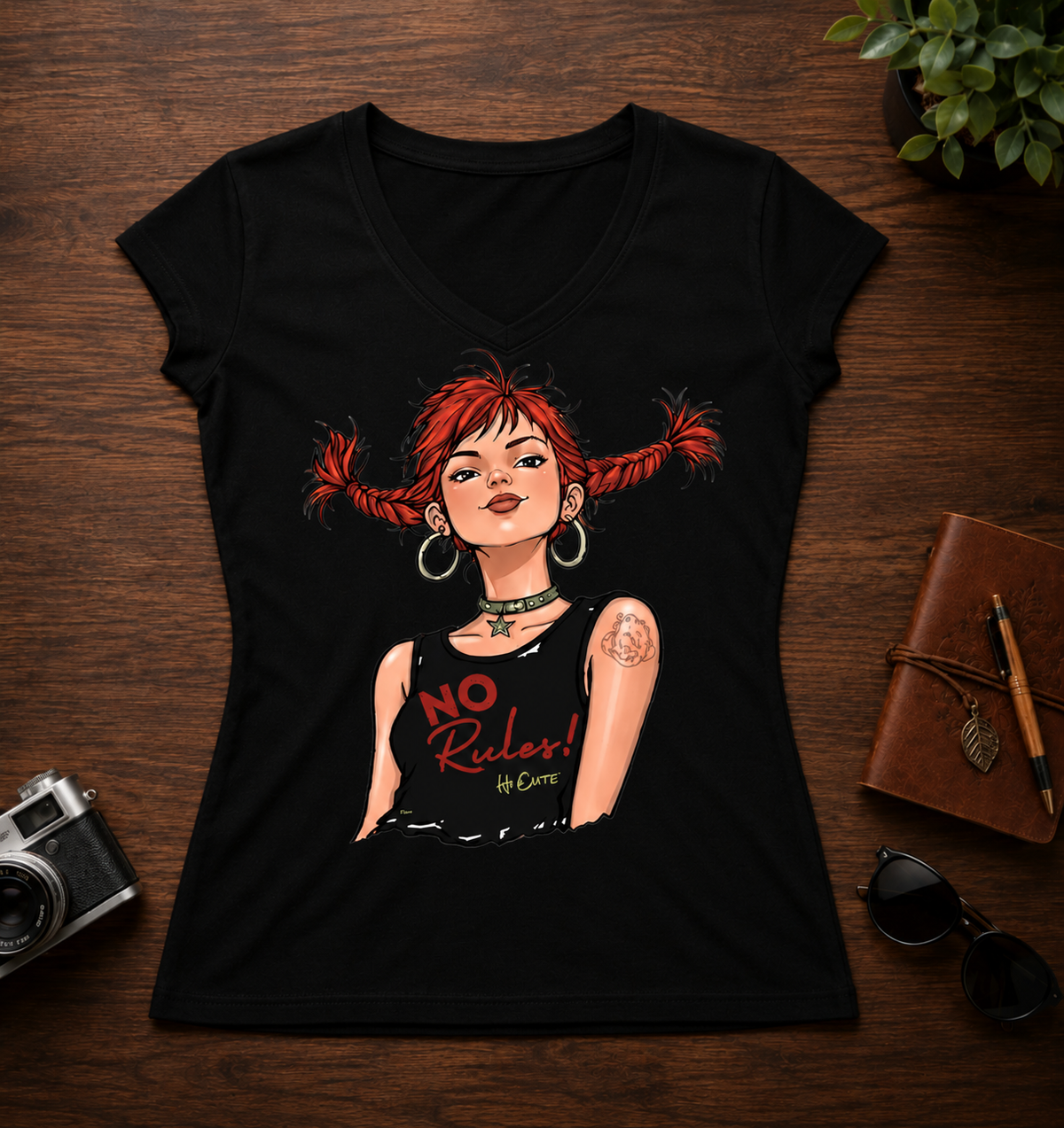 CAMISETA "NO RULES" BLACK