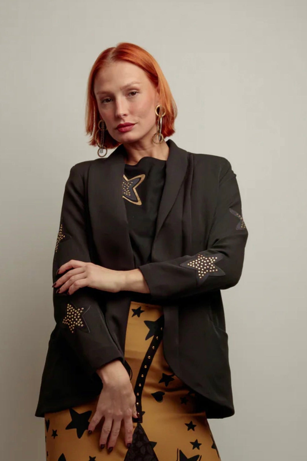 BLAZER SMOKING PARCHES STAR