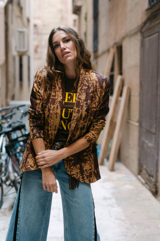 CHOCOLATE SNAKE BLAZER