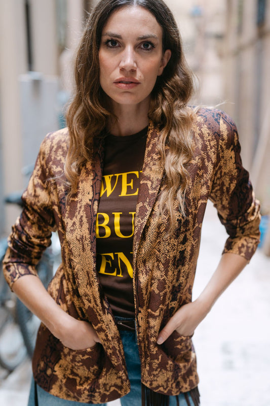 BLAZER SNAKE CHOCOLATE