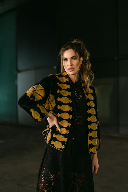 CHAQUETA GOLD VELVET
