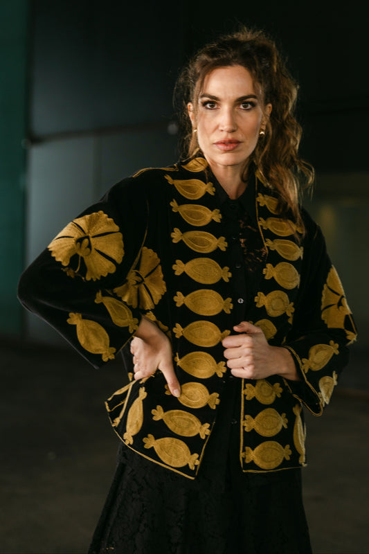 CHAQUETA GOLD VELVET