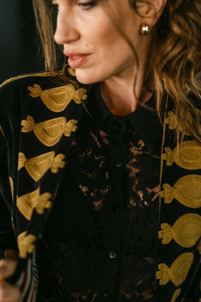 CHAQUETA GOLD VELVET