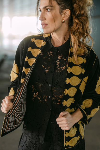 CHAQUETA GOLD VELVET