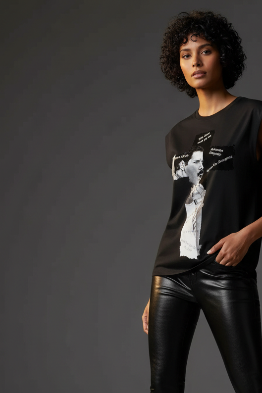 MERCURY SCHWARZES T-SHIRT