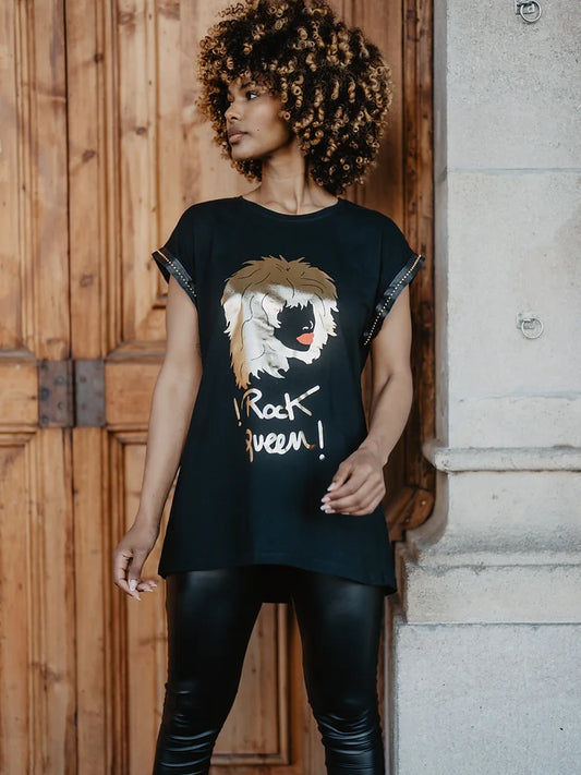 CAMISETA ROCK QUEEN