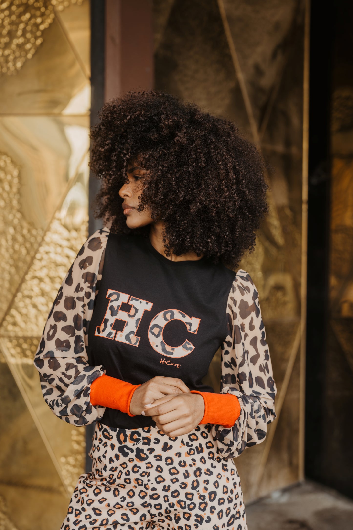 CAMISETA ANIMAL CHIC NOIR