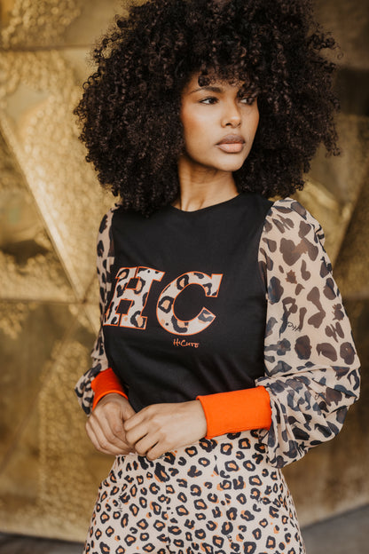CAMISETA ANIMAL CHIC NOIR