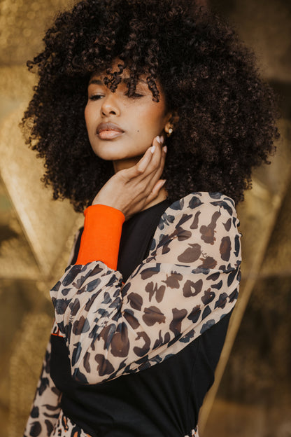 CAMISETA ANIMAL CHIC NOIR