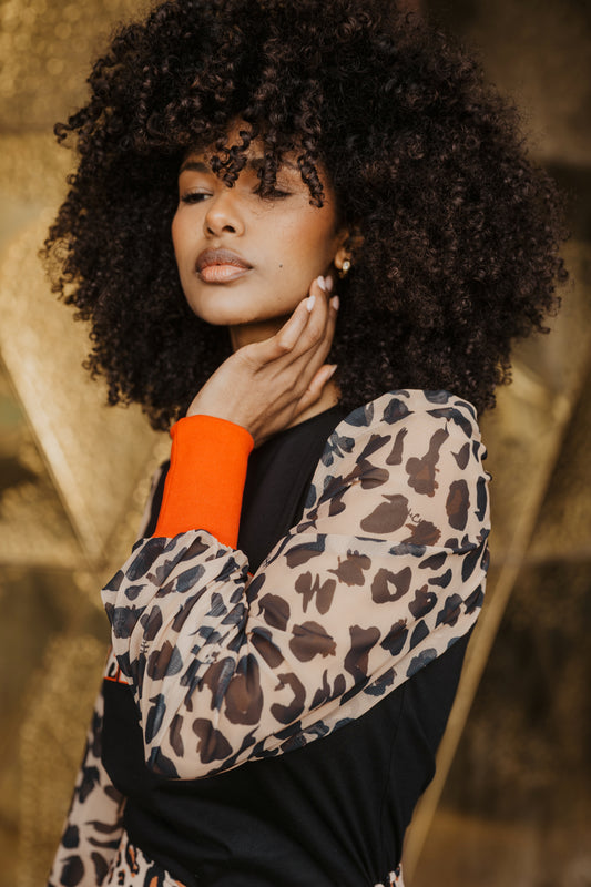 CAMISETA ANIMAL CHIC NOIR