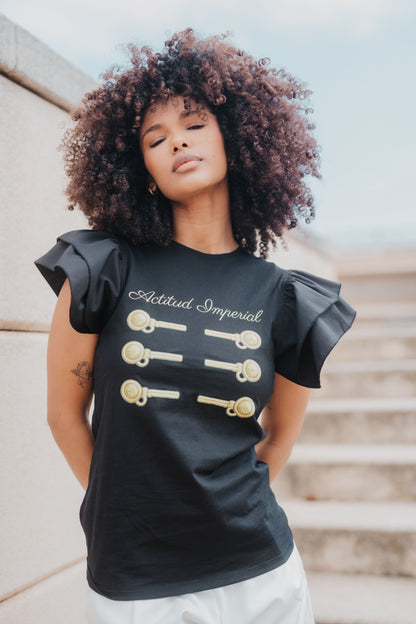 CAMISETA ACTITUD IMPERIAL BLACK