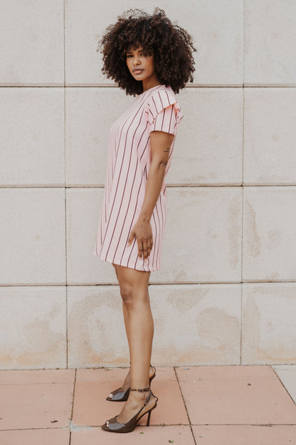 VESTIDO SOHO RAYAS CHOCO