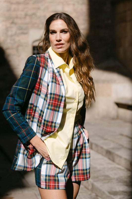 BLAZER TARTAN COMBI
