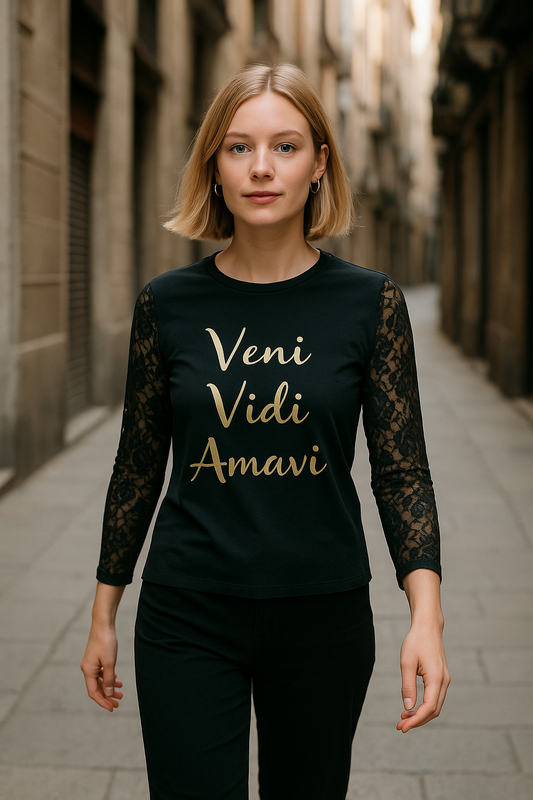 CAMISETA "VENI VIDI AMAVI"