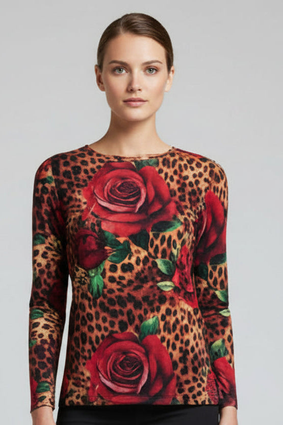 CAMISETA ROCK Y ROSAS