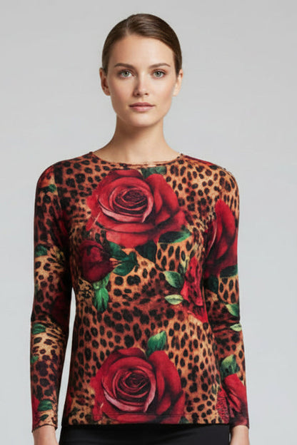 CAMISETA ROCK Y ROSAS