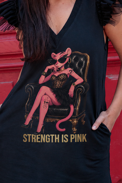 VESTIDO PINK PANTHER "Strength is Pink"