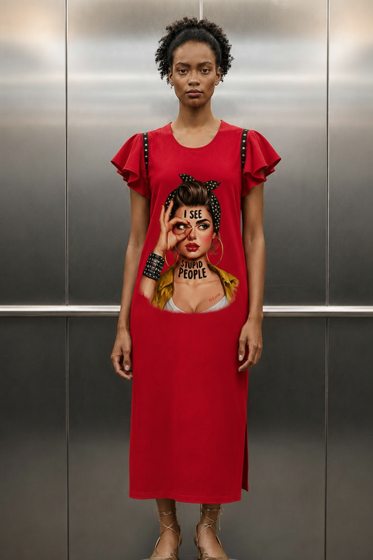 VESTIDO "STUPID PEOPLE"