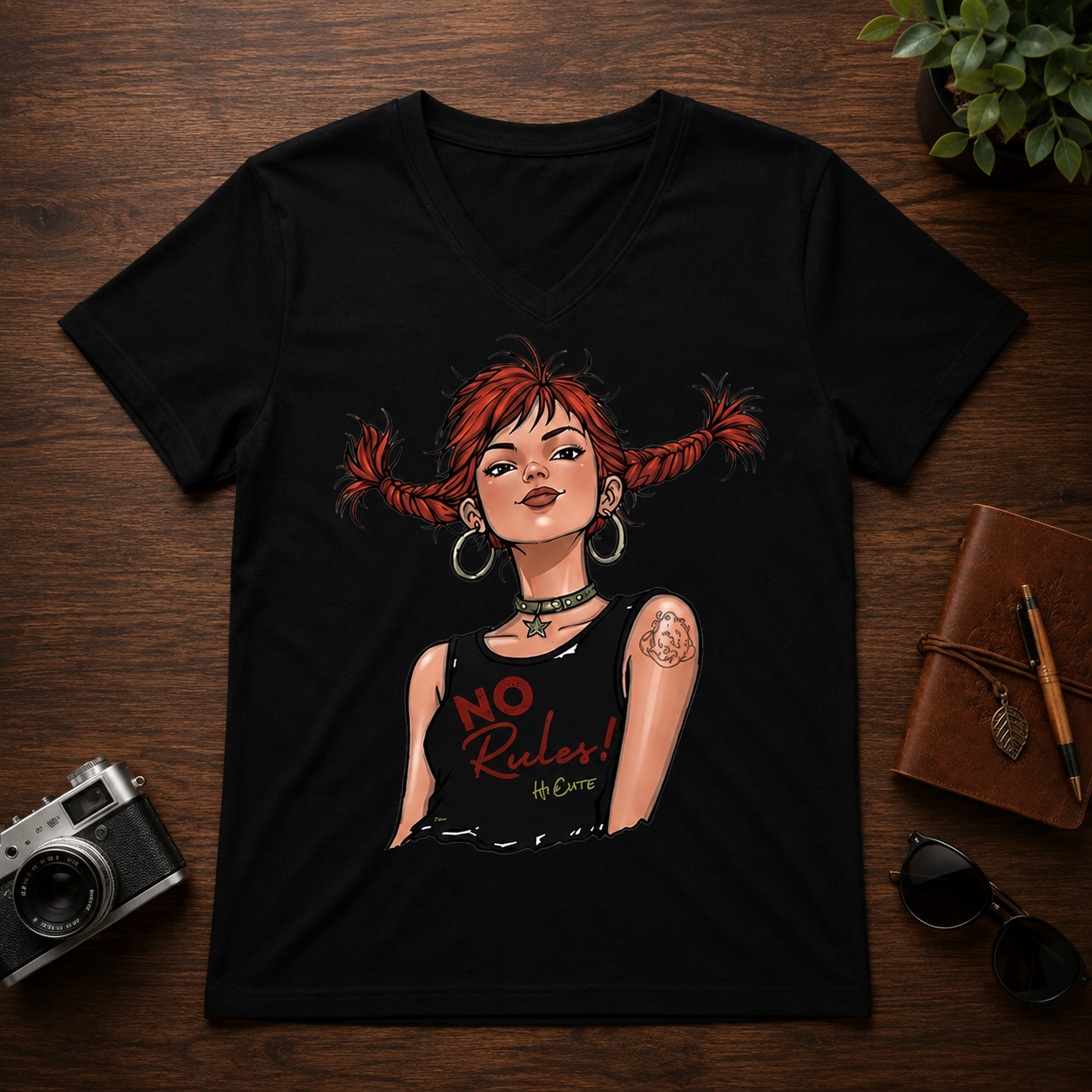 CAMISETA "NO RULES" BLACK