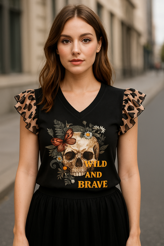 "WILD &amp; BRAVE" T-SHIRT