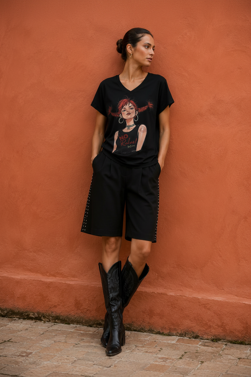 CAMISETA "NO RULES" BLACK