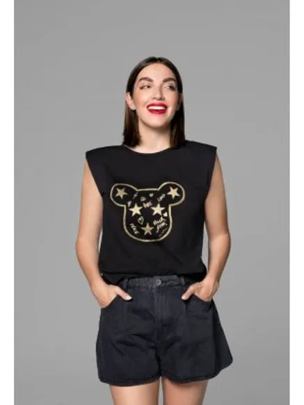 CAMI GLITTER GOLD OSO ROCK